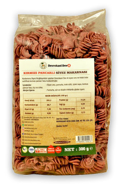 Kırmızı Pancarlı Siyez Makarnası 300 Gr