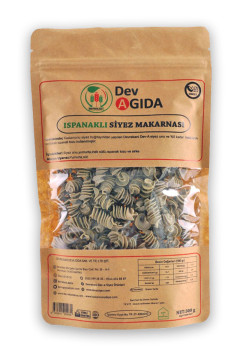 Ispanaklı Siyez Makarnası 300g (Aç-Kapa Ambalaj)