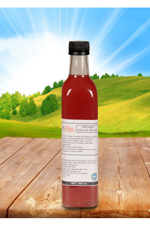 Organik Kızılcık Sirkesi 500 Ml