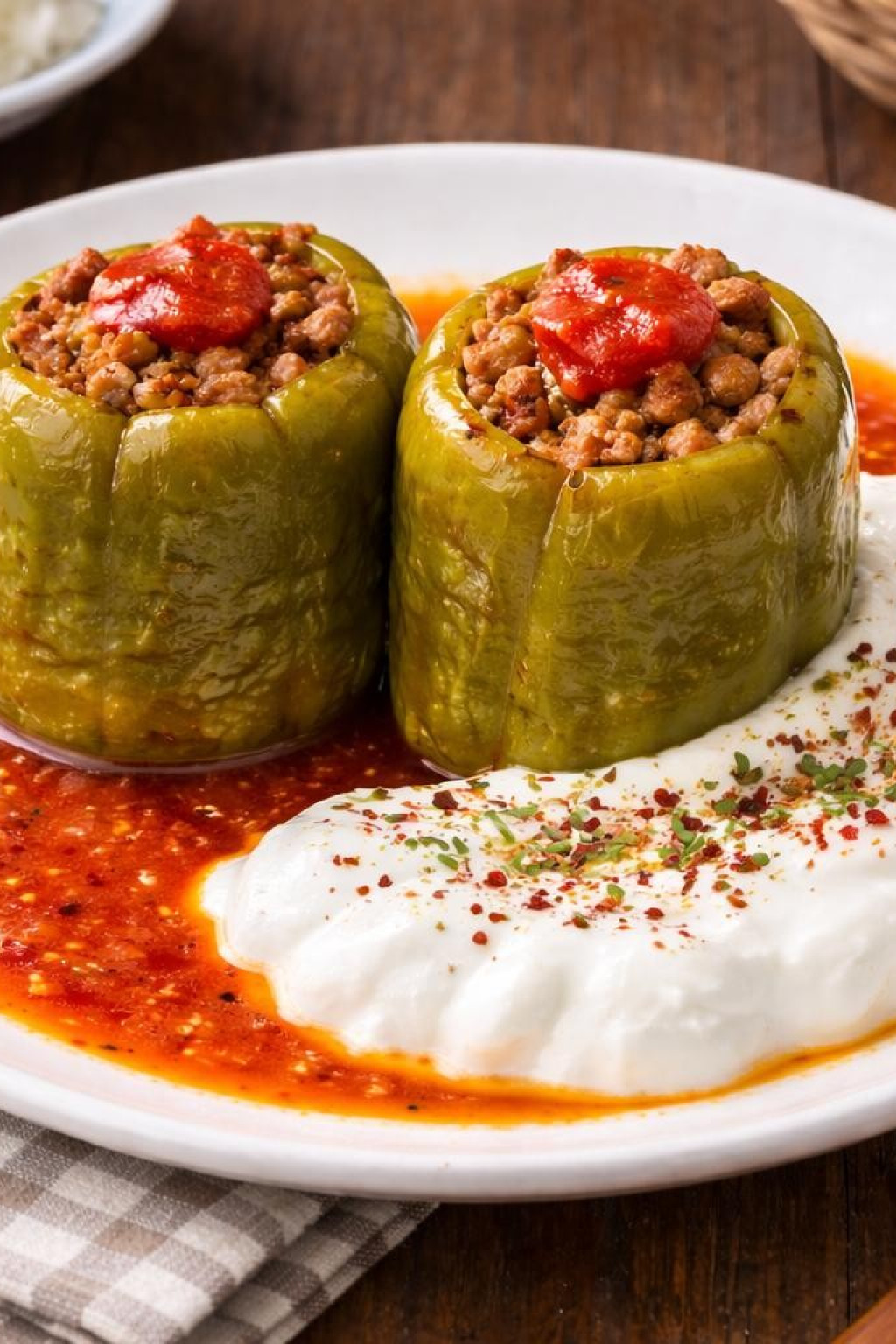 Etli biber kabak dolma