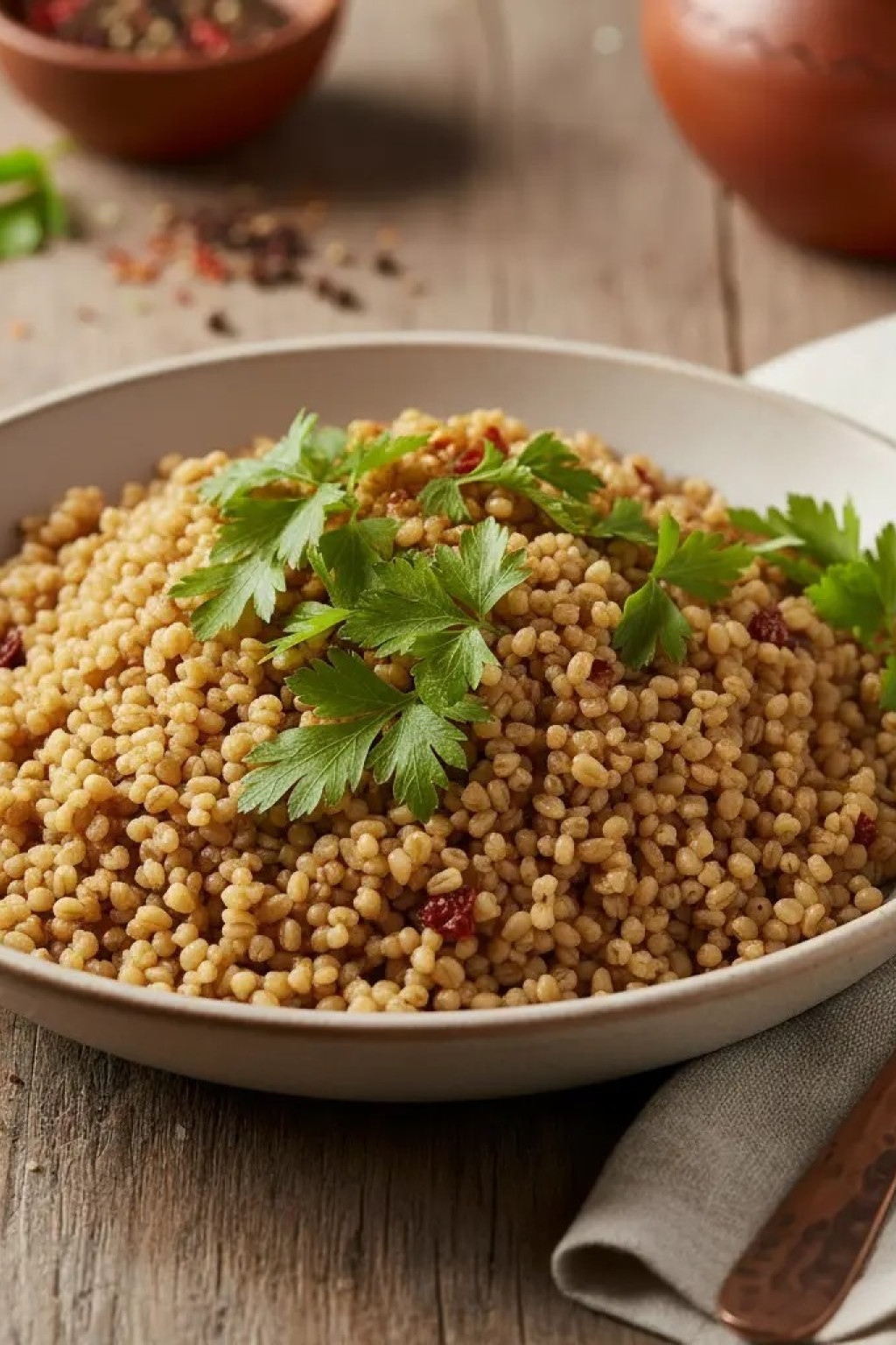 siyez bulgur pilavı