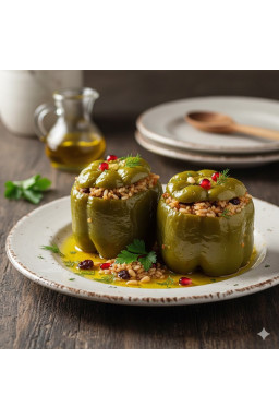 Zeytinyağlı biber dolma