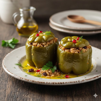 Zeytinyağlı biber dolma
