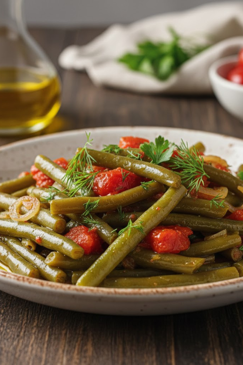 zeytinyağlı taze fasulye