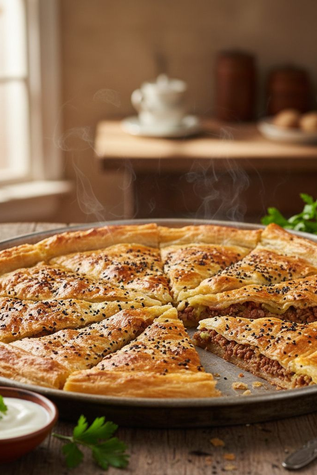 Kıymalı Tepsi Böreği